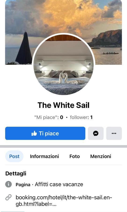 The White Sail - Mondello Apartment With Terrace - Casa Di Vincenzo E Andrea Esterno foto